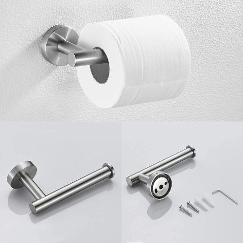3-piece 304 stainless steel bathroom hardware set by Teal Simba, view 2