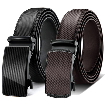 Mens Ratchet Belt with Genuine Leather, Jeans Belt for men by Peach Castor