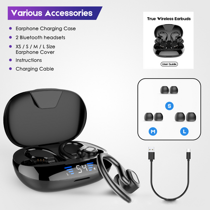 LED Display TWS Sport Bluetooth V5.0 Headset For Iphone Huawei by Teal Simba