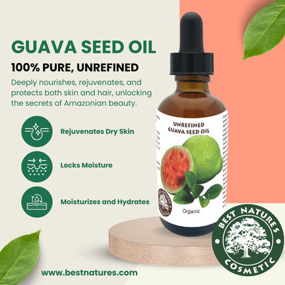 Guava Seed Oil (organic, cold pressed, unrefined) by Yellow Poppy