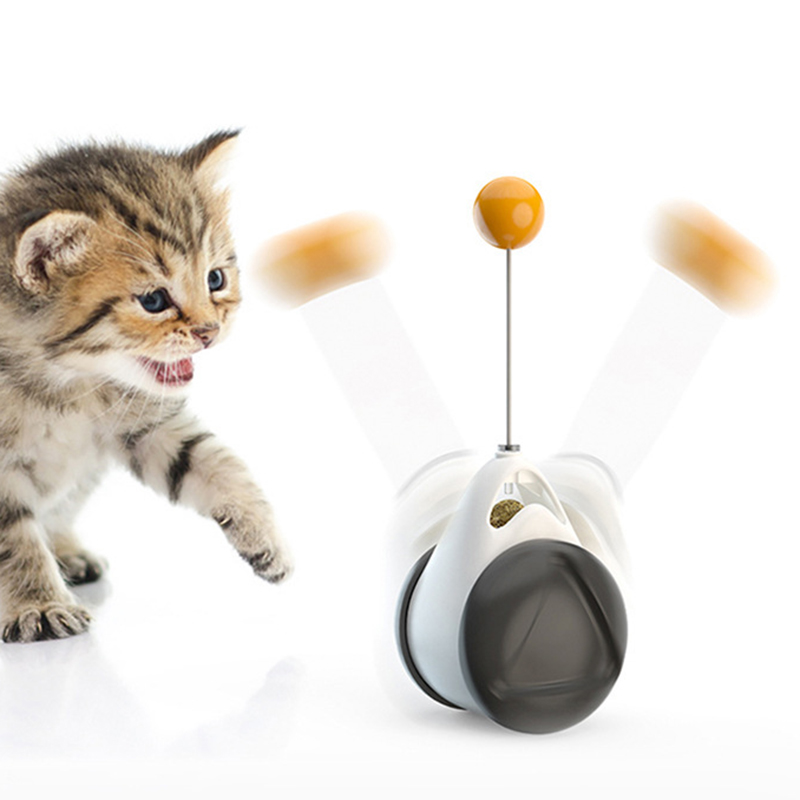 Tumbler Balanced Wheel Swinging Ball Cat Toy by Lilac Milo