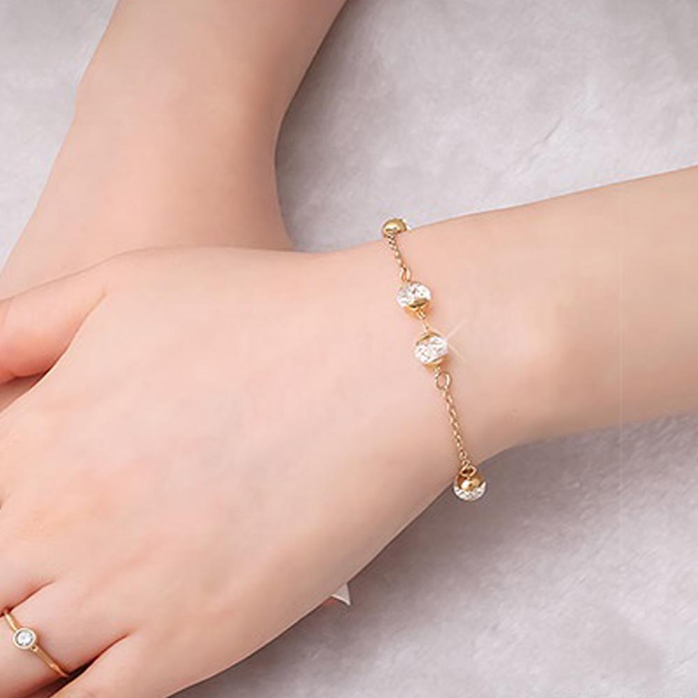 Madison 14K Gold Plated Chain Bracelet by Yellow Pandora