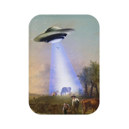 UFO Abducting Cow Bath Mat Home Accents by Yellow Pandora