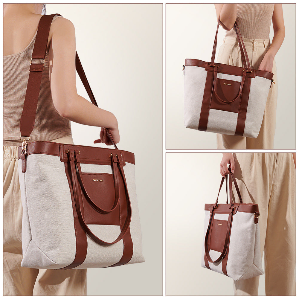 Canvas Tote Diaper Bag by Maroon Chronos