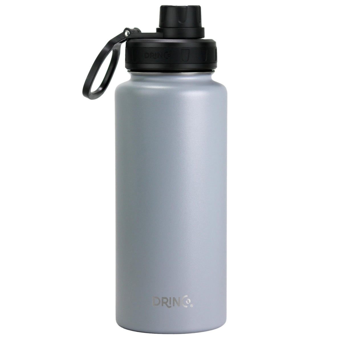DRINCO® 32oz Stainless Steel Water Bottle - Asphalt Gray by Orchid Lavender