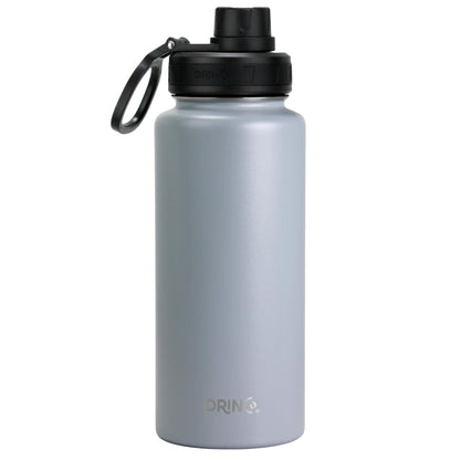 DRINCO® 32oz Stainless Steel Water Bottle - Asphalt Gray by Orchid Lavender