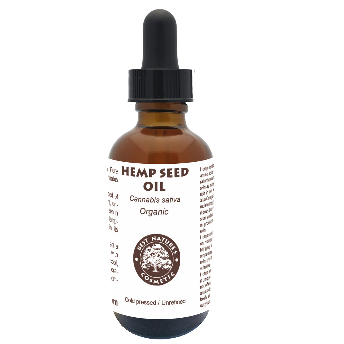 Hemp Seed Oil (organic, cold pressed, unrefined) by Yellow Poppy