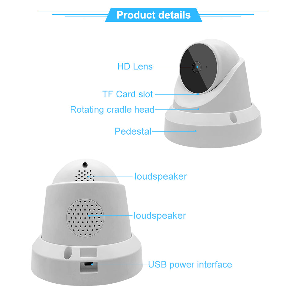 IP WiFi Camera Baby Monitor Home Security Camera by Teal Simba