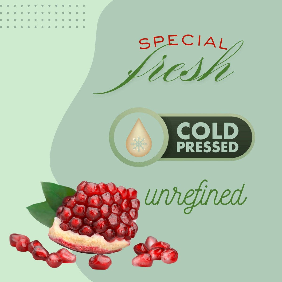 Pomegranate Oil (organic, cold pressed, unrefined) by Yellow Poppy