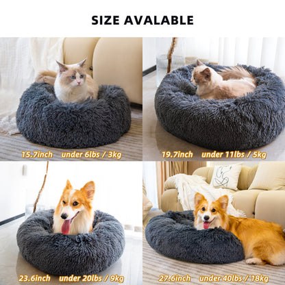 Pet Beds for Cats Dog Bed Washable Anti Anxiety Fluffy Dog Bed by Teal Simba