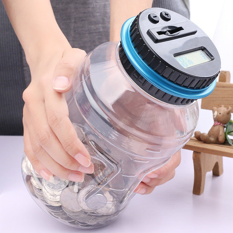 Digital Coin Counting Money Saving Box LCD Display by Teal Simba