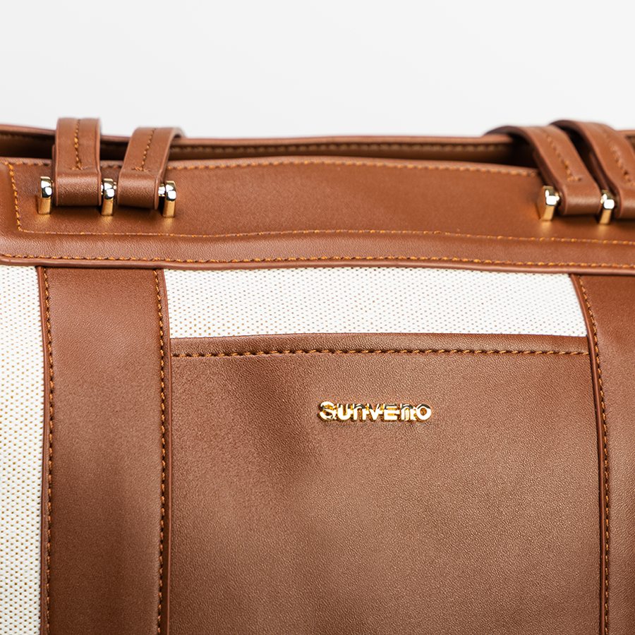 Canvas Tote Diaper Bag by Maroon Chronos