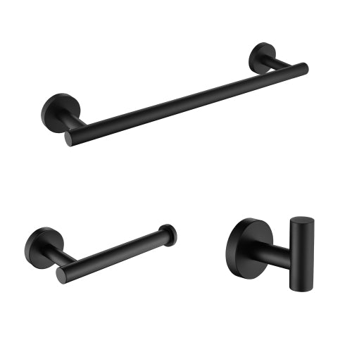 3-piece 304 stainless steel bathroom hardware set by Teal Simba, view 5