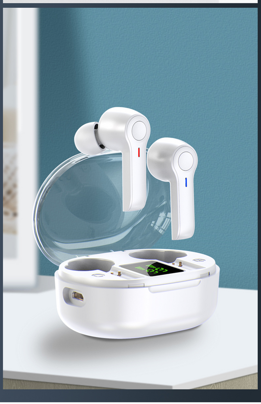 LED Display Wireless Earbuds TWS 5.0 Bluetooth Earphone by Teal Simba