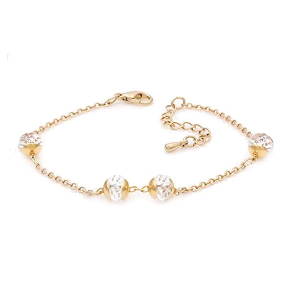 Madison 14K Gold Plated Chain Bracelet by Yellow Pandora