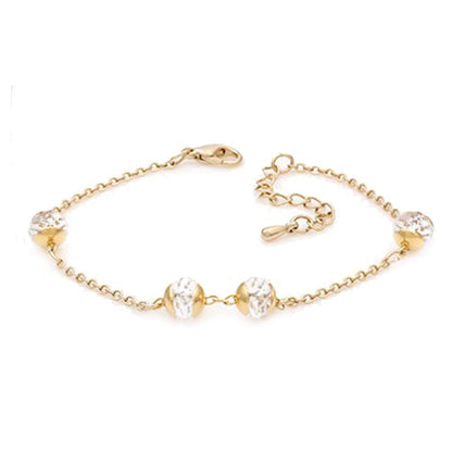 Madison 14K Gold Plated Chain Bracelet by Yellow Pandora
