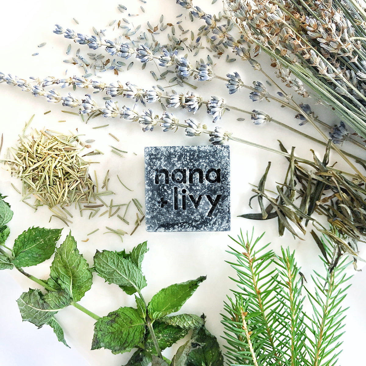 Charcoal Mint Salt Block by Ivory Clytemnestra