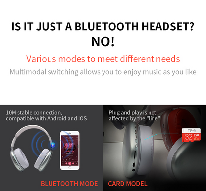 Wireless Bluetooth stereo headphones by Teal Simba, view 4