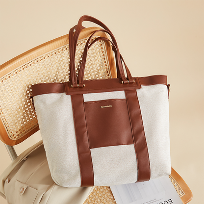 Canvas Tote Diaper Bag by Maroon Chronos