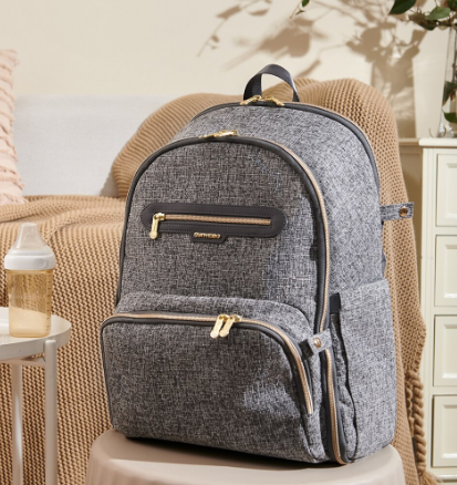 Foldable Backpack Diaper Bag by Maroon Chronos