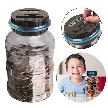 Digital Coin Counting Money Saving Box LCD Display by Teal Simba