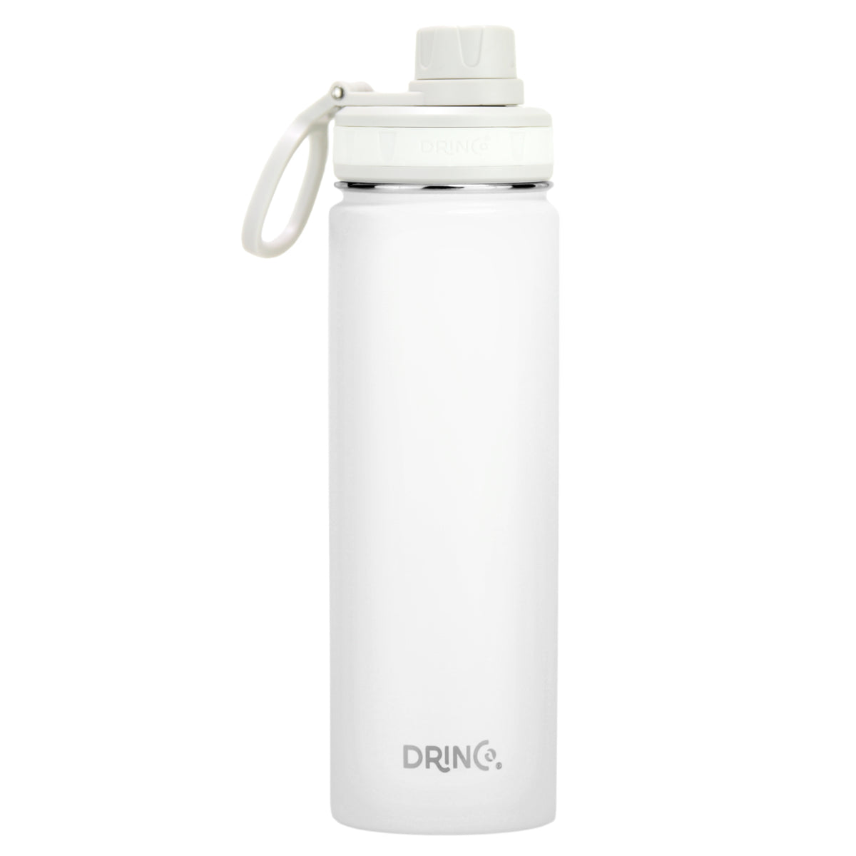 DRINCO® 22oz Stainless Steel Sport Water Bottle - Artic White by Orchid Lavender