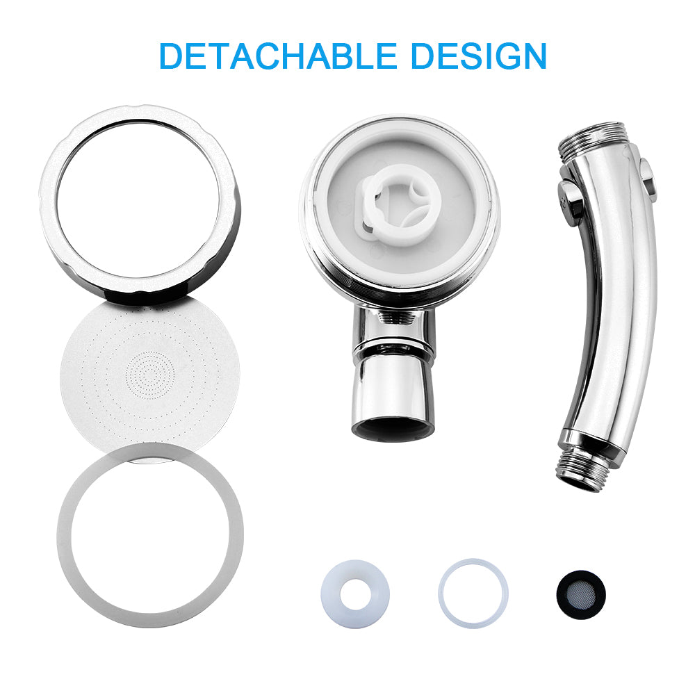 Adjustable Water Saving Shower Head Three Mode by Teal Simba