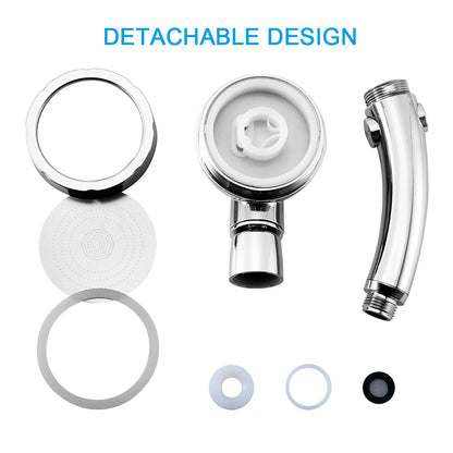 Adjustable Water Saving Shower Head Three Mode by Teal Simba