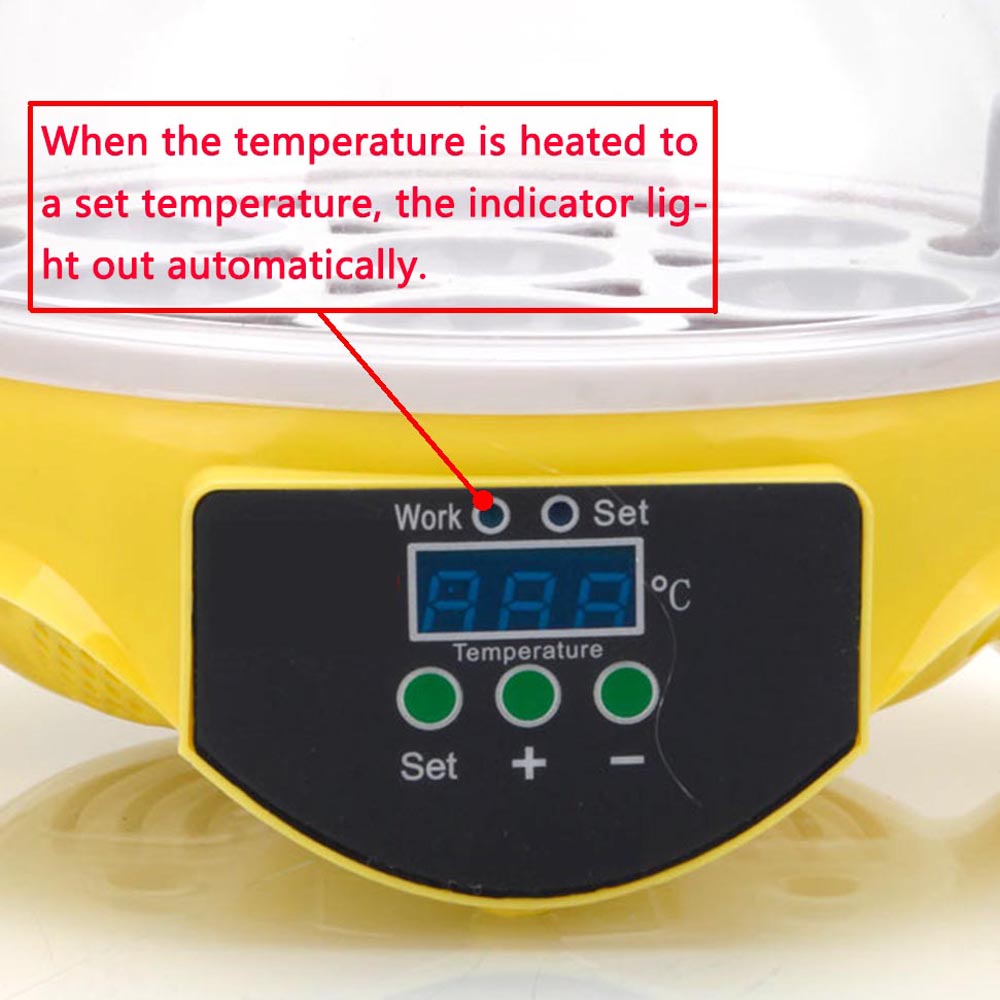 7-Egg Mini Practical Poultry Electric Incubator by Lilac Milo