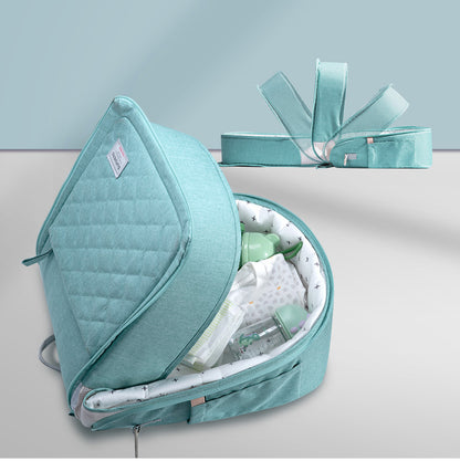 Portable Baby Diaper Bag Backpack with Changing Pad by Maroon Chronos