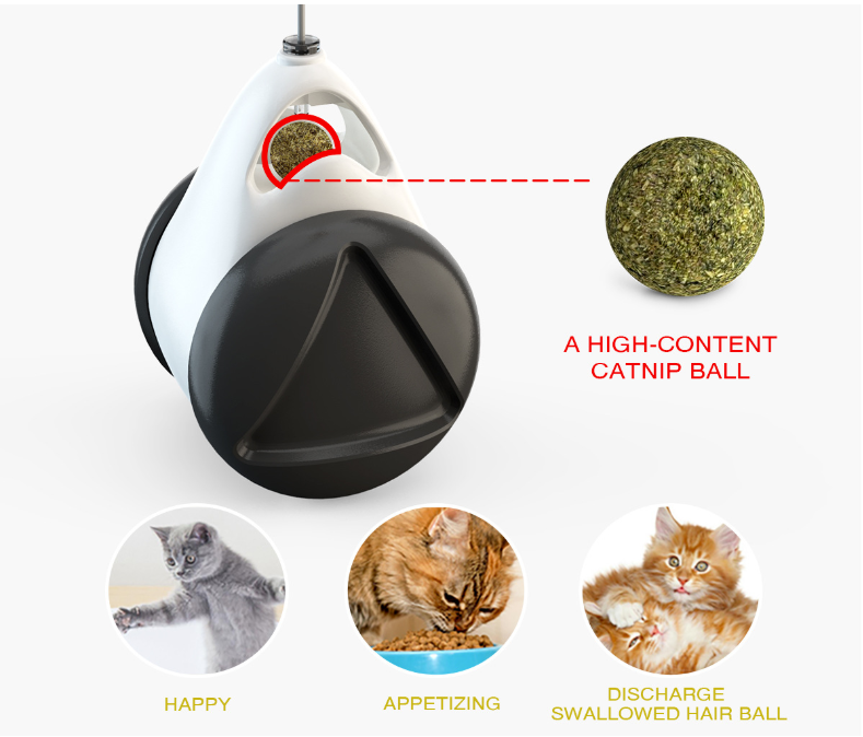 Tumbler Balanced Wheel Swinging Ball Cat Toy by Lilac Milo