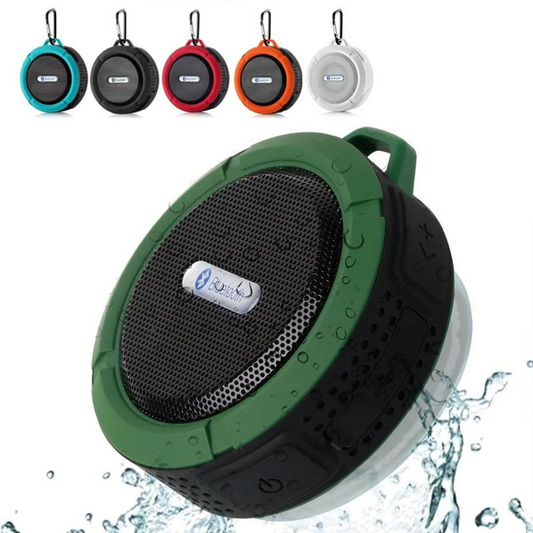 Mini Portable Waterproof Bluetooth Speaker with Suction Cup by Teal Simba