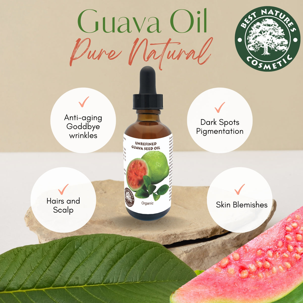 Guava Seed Oil (organic, cold pressed, unrefined) by Yellow Poppy