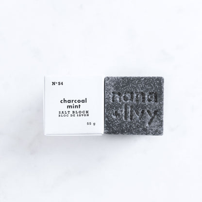 Charcoal Mint Salt Block by Ivory Clytemnestra