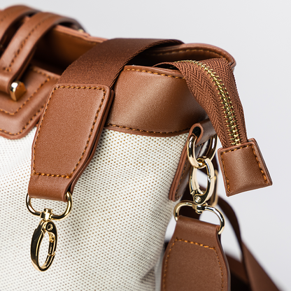 Canvas Tote Diaper Bag by Maroon Chronos