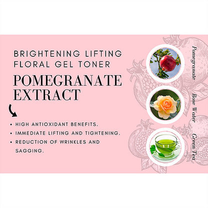 Brightening Lifting Floral Gel Toner by Mint Green Leek