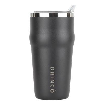 DRINCO 20oz Insulated Tumbler Beer Mug-Bottle Opener THOR-(Jet Black) by Orchid Lavender