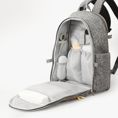 Foldable Backpack Diaper Bag by Maroon Chronos