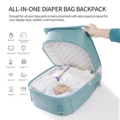 Portable Diaper Bag Backpack by Maroon Chronos