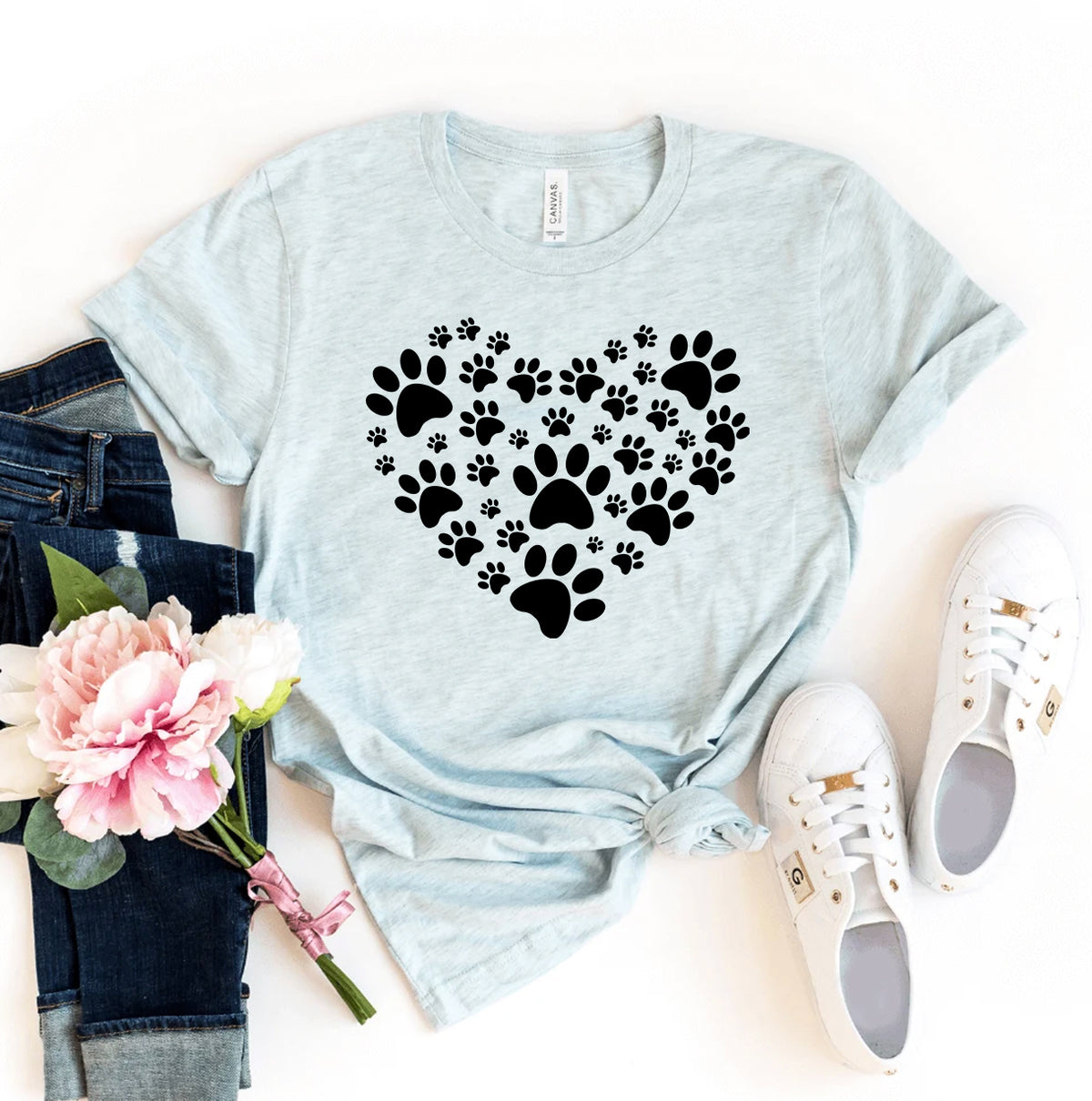 Paw Heart T-shirt by Agate