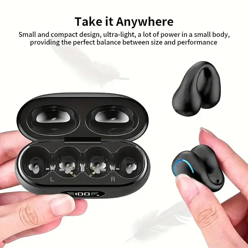 Open Ear Clip Wireless Earplugs Bluetooth TWS by Lilac Milo