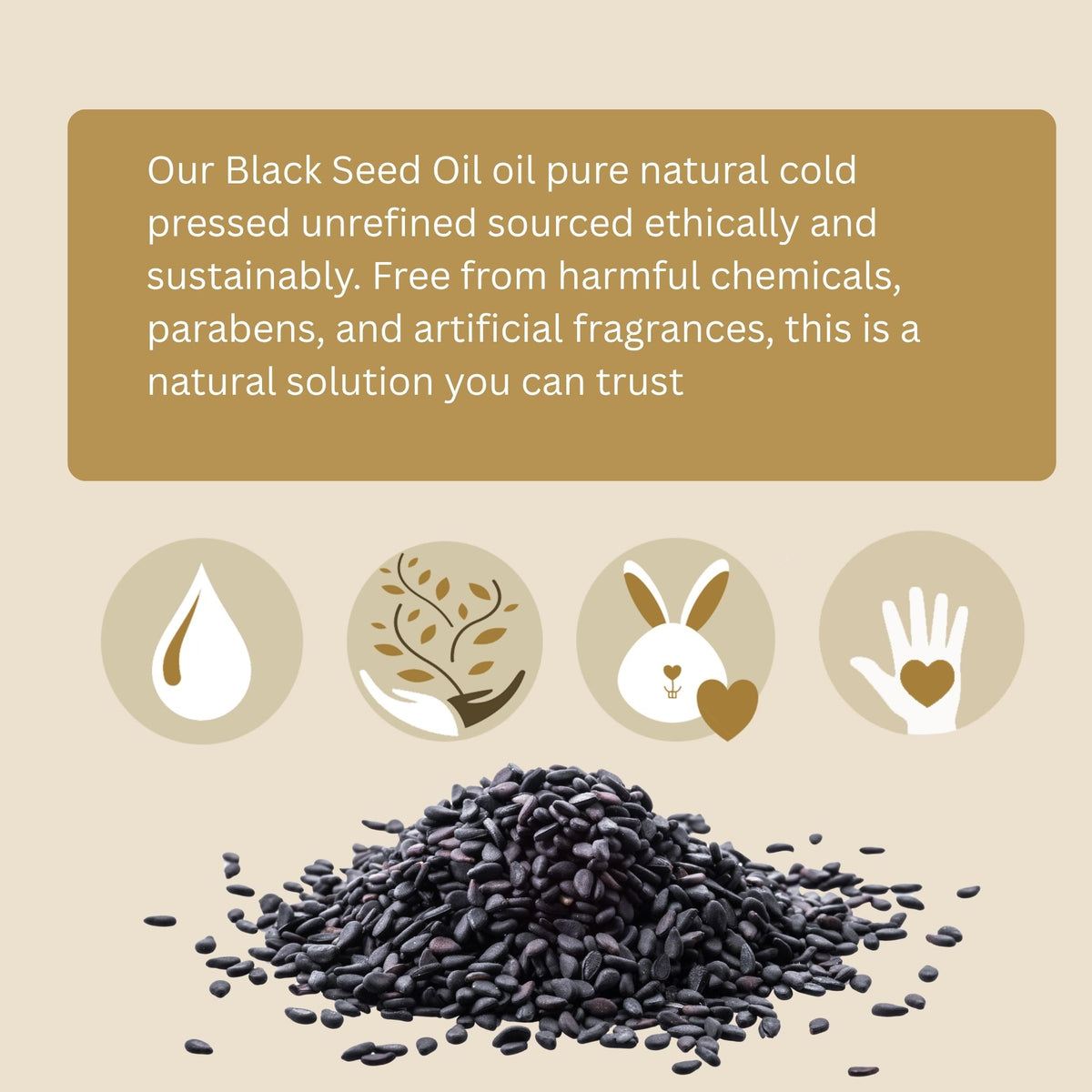 Black Seed Oil (organic, cold pressed, unrefined) by Yellow Poppy