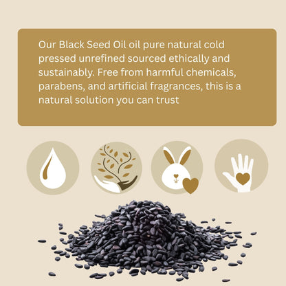 Black Seed Oil (organic, cold pressed, unrefined) by Yellow Poppy