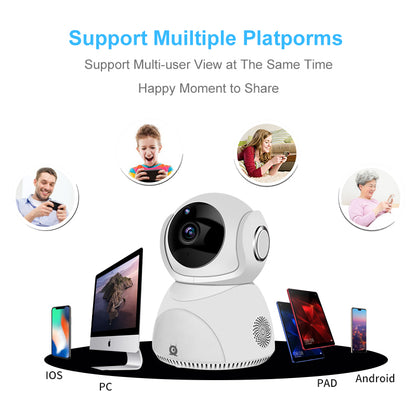 HD 1080P Camera 360° Panoramic PTZ Wireless Wifi Camera by Teal Simba