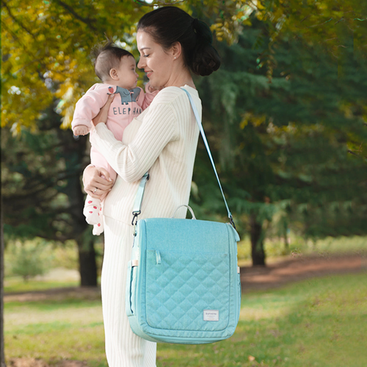 Portable Diaper Bag Backpack by Maroon Chronos