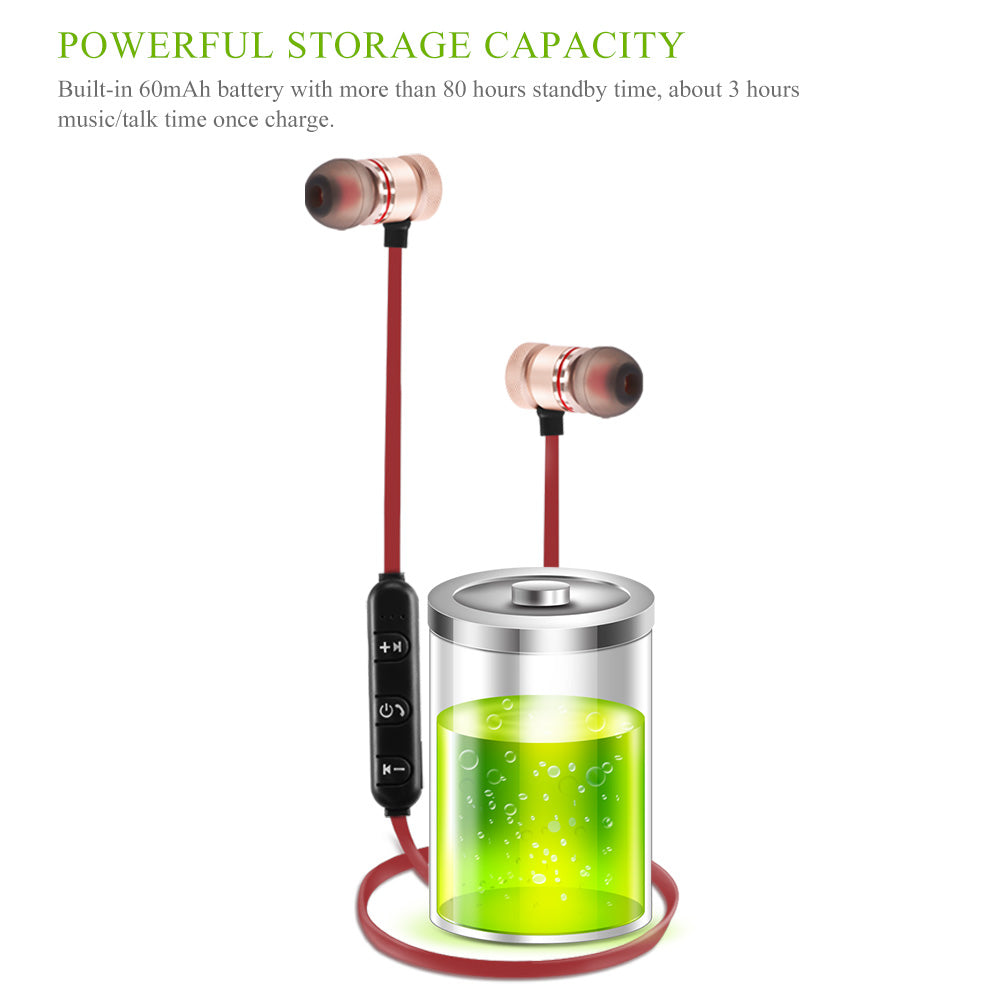 Wireless Bluetooth 4.0 Headset Sports Earphones by Teal Simba