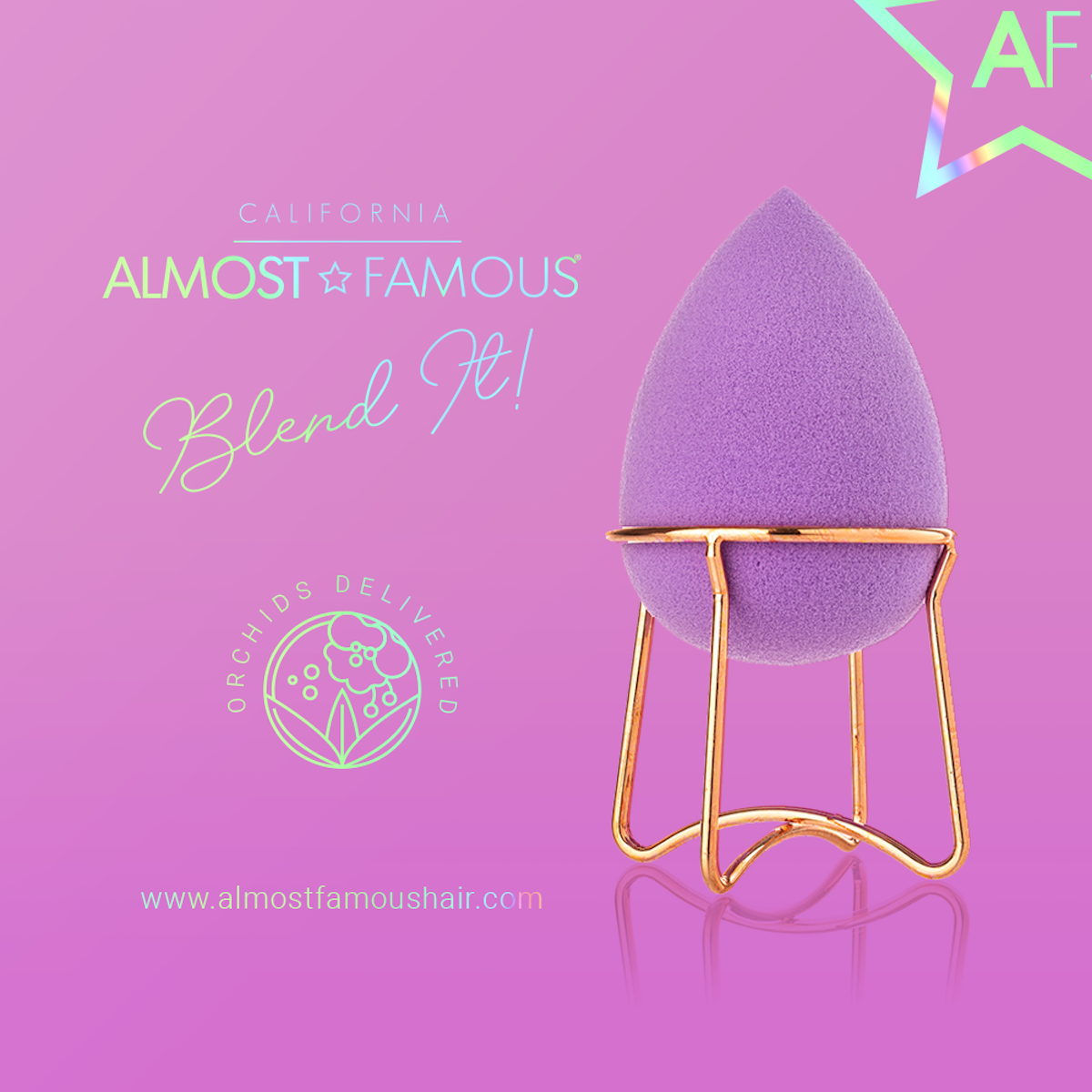 Almost Famous Makeup Blender with Rose Gold Stand, image 4