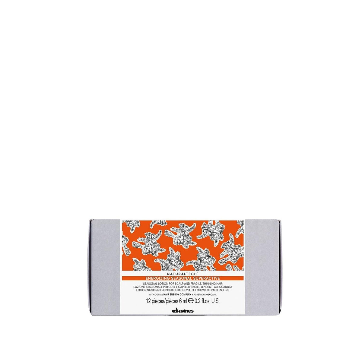 Davines NaturalTech Energizing Seasonal Superactive Anti-Hair Loss Lotion for Seasonal Hair Loss - 12x6mlHair CareTorqelo.com