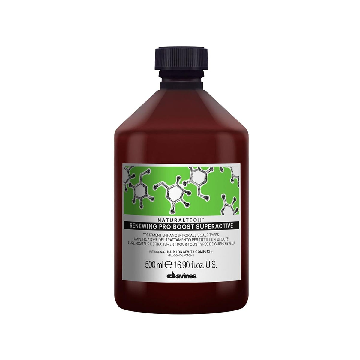 Davines NaturalTech Renewing Pro Boost Superactive Hair Strengthening Serum 500ml - Natural Hair Care for Damaged HairHair MaskTorqelo.com