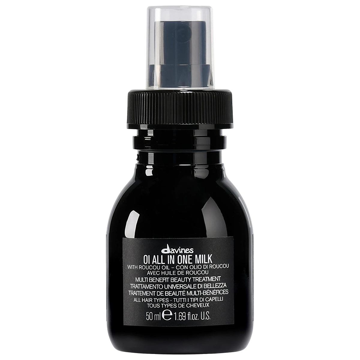Davines OI All In One Leave-In Hair Treatment: Frizz Control, Heat Protection & Softness - Vegan Hydrating Hair Milk with Roucou OilConditionerTorqelo.com